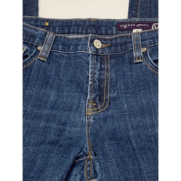 Vigoss Women’s Straight Leg Low Rise Denim Jeans Medium Wash Blue Size 11 - Picture 5 of 9